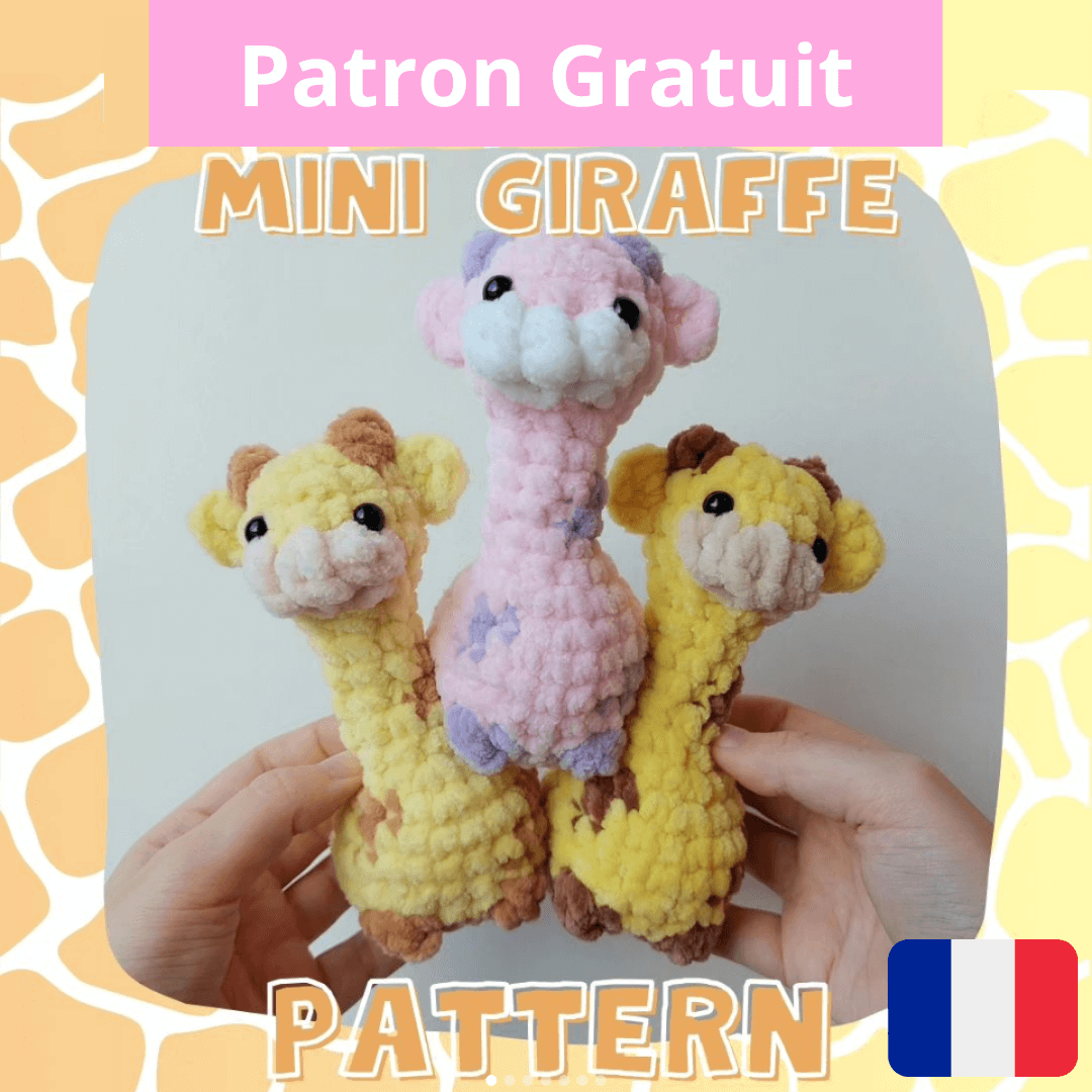 patron gratuit amigurumi girafe en français facile crochet