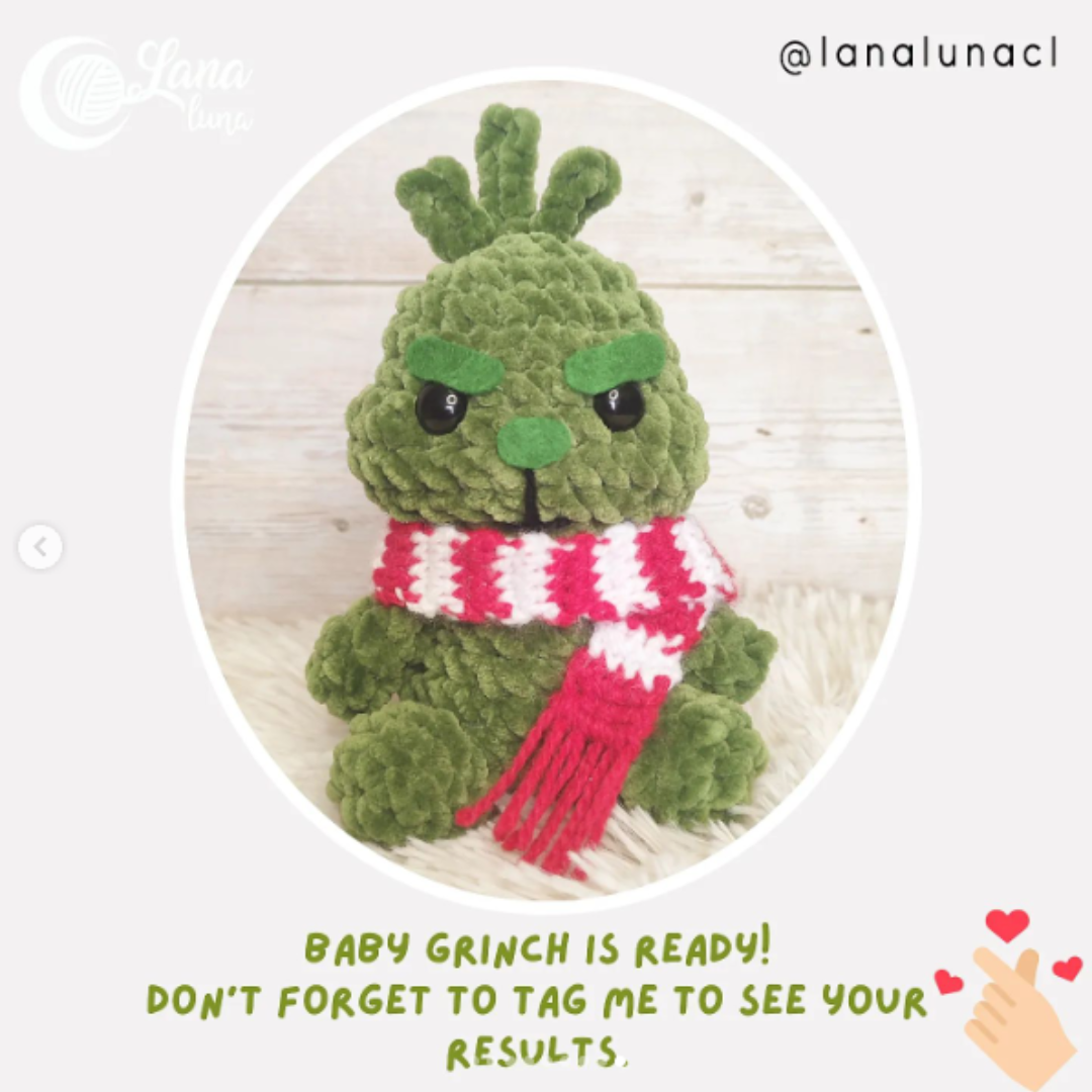 Patron gratuit amigurumi grinch