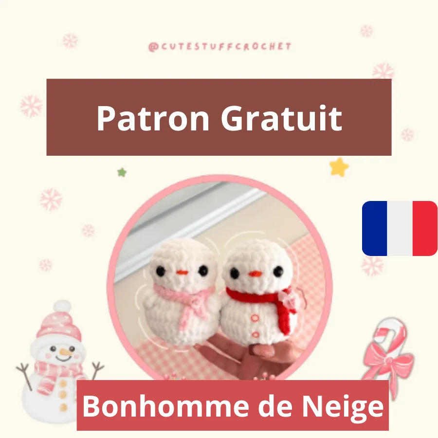 Bonhomme de neige patron gratuit