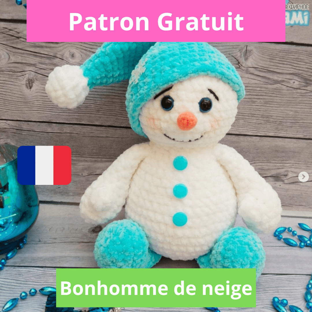 Patron gratuit bonhomme de neige