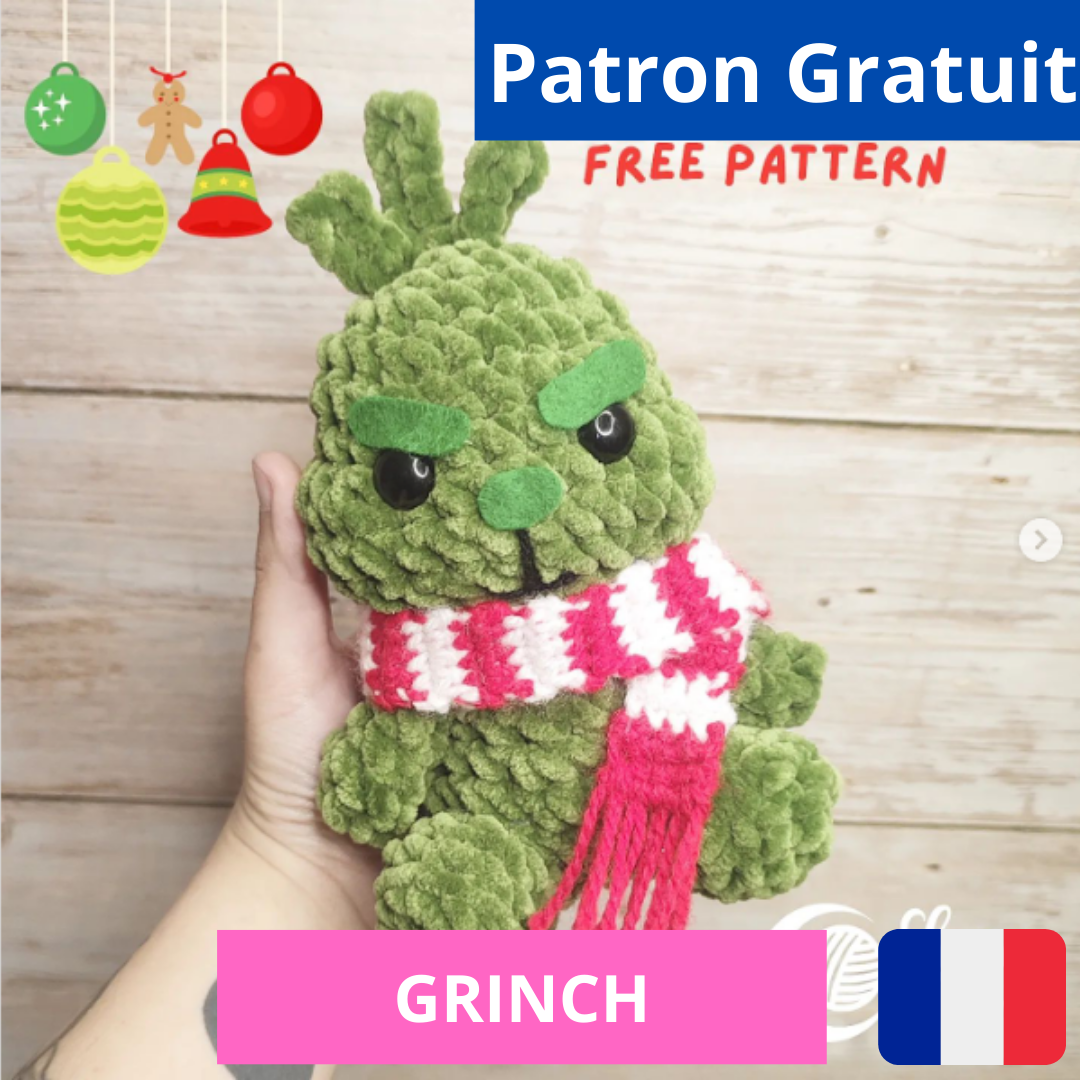 Patron gratuit amigurumi Grinch