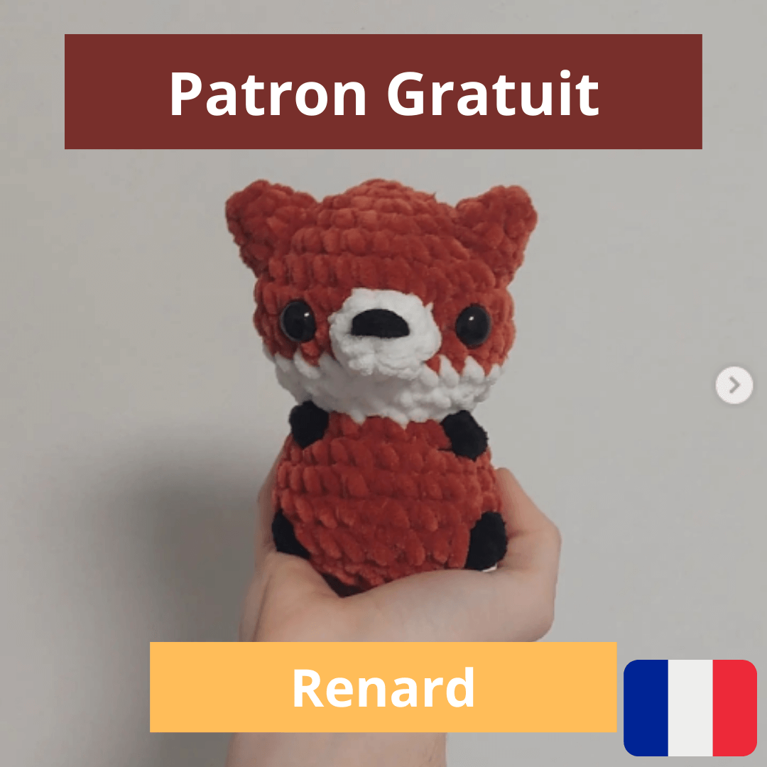 patron gratuit amigurumi renard