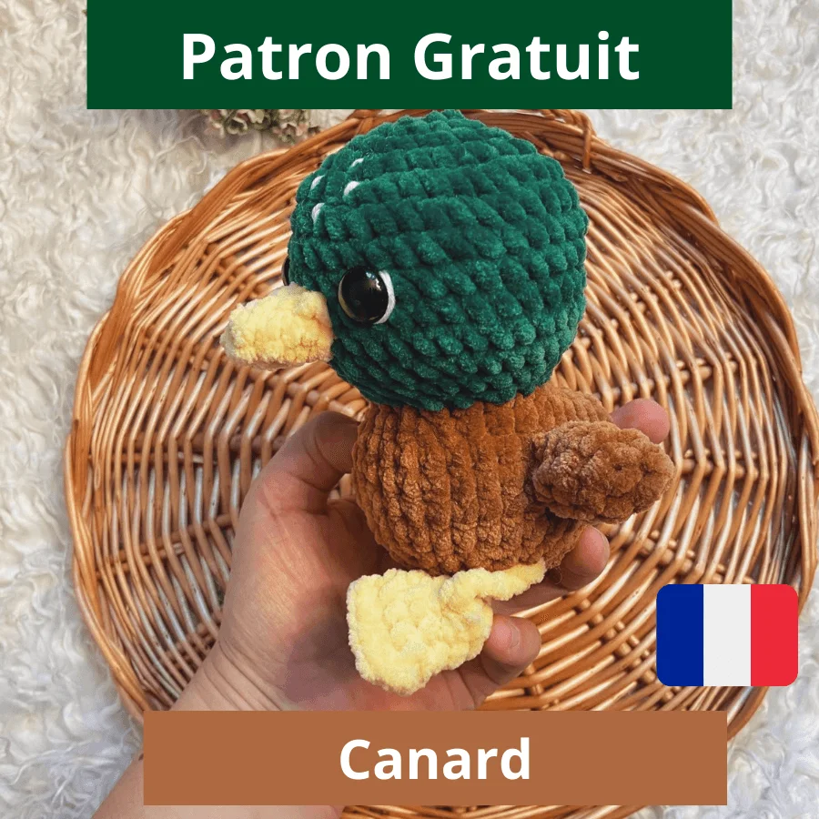 Patron gratuit amigurumi canard